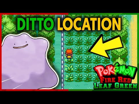 WHERE TO FIND DITTO ON POKEMON FIRE RED AND LEAF GREEN