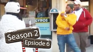 Funny - Scaring Puppy Dogs Prank With a Snowman Season 2 Episode 6