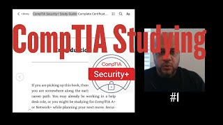 studying for CompTIA Security+ certification | Study Guide read along | intro | video 1
