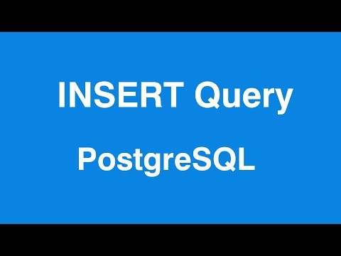 Postgresql Insert Query In Table Psql Shell