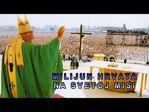 Papa Ivan Pavao II. u Zagrebu održao misu pred MILIJUN HRVATA, 1994.