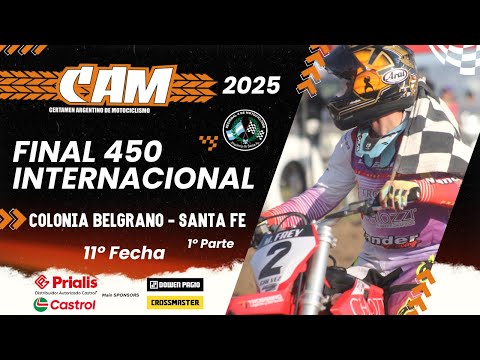 FINAL COMPLETA - 450cc Internacional - 11a Fecha Coronación - CAM 2025 Colonia Belgrano