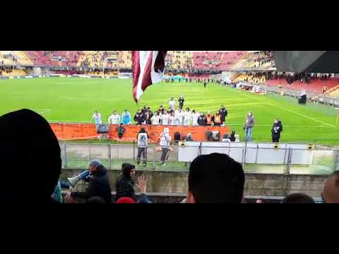 Benevento- REGGINA il discorso della CURVA SUD.