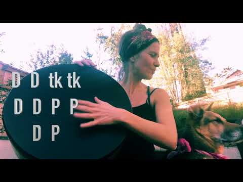 Beginner Level Frame Drum Instructional Video: Learn to play "Shahina" 10 Bt Rhythm!