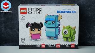 LEGO Monsters Inc 40861 Sulley, Mike and Boo Figures - LEGO Speed Build Review