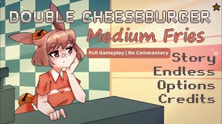 Double Cheeseburger, Medium Fries | True Ending | Full Gameplay Walkthrough | No Commentary
