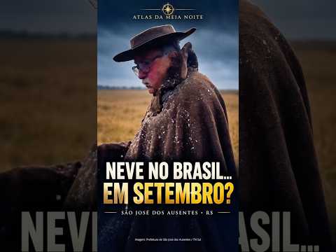 NEVE no Brasil em setembro?! ❄️😱 #nevenobrasil #frio #shorts