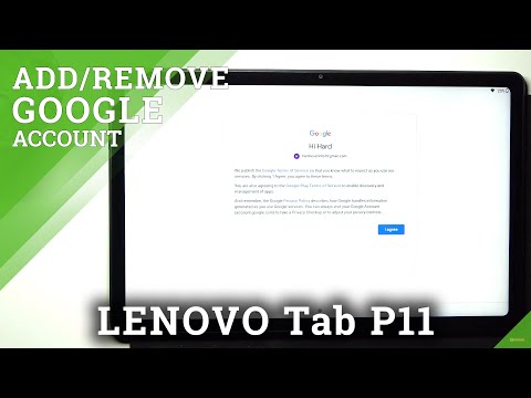 How to Add and Remove Google Account in Lenovo Tab P11 - Manage Google User