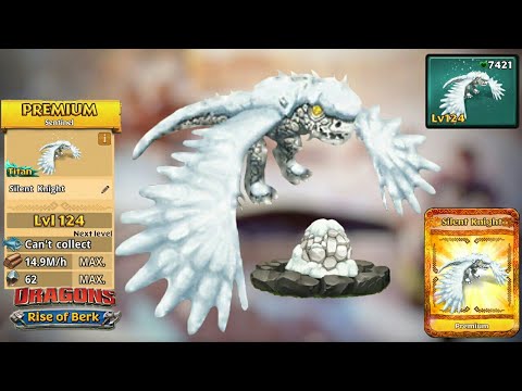 Silent Knight (New Premium Sentinel) Max Level 124 | Dragons: Rise of Berk