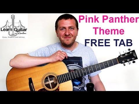 Pink Panther Theme - Guitar Lesson - FREE TAB - Drue James