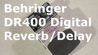 Video thumbnail for Behringer DR400 Digital Reverb/Delay by hovercraft Artifact