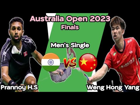 Badminton ‼️ Prannoy H.S (🇮🇳) vs Weng Hong Yang (🇨🇳) | AUSTRALIA OPEN 2023 | FINAL