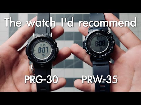 Comparing the Casio Pro Trek PRG-30 and PRW-35 as someone with a small wrist
