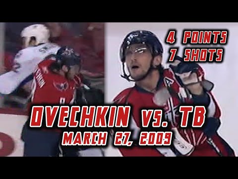 Ovechkin Hits 100 Points For The Third Time (3/27/2009)