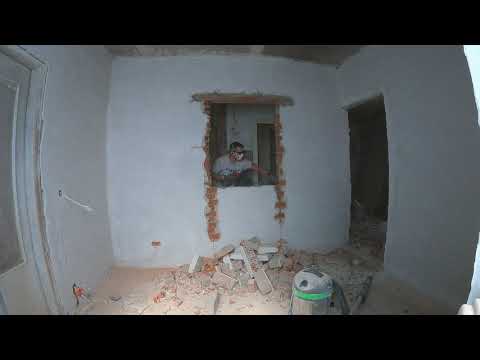 Creating opening for doorway in brick wall (with slab installation)