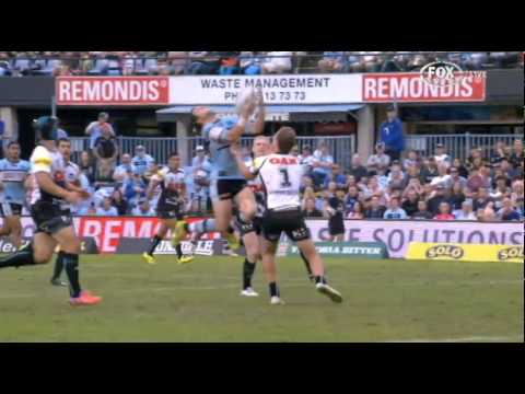 Michael Gordon Try: Round 8 Sharks vs Panthers 27/4/2014