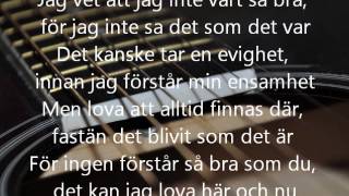 Julia Holmström - Jag vill inte förklara ( Lyrics )