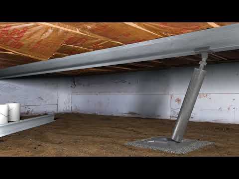 Crawlspace Structural Repair in Essex, Vermont, by Matt Clark's Northern Basement Systems.