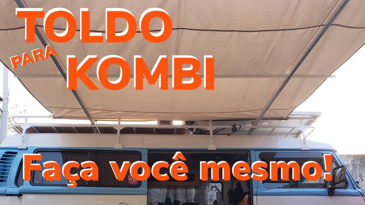 Toldo para kombi com ajuste de tamanho
