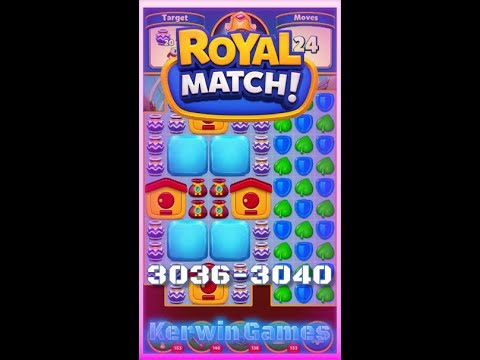 Royal Match Level 3036 3037 3038 3039 3040 - No Boosters Gameplay