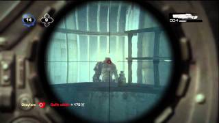 Best GoW3 Beta Sniper Onscreen Ever! in HD