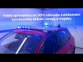 Modro-červená LED rampa 12/24V - 104x 3W LED / ECE R65 (1442x250x45mm) - Video Youtube