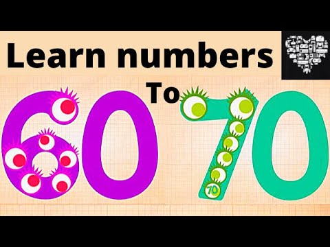 LEARNING COUNTING NUMBERS 60 TO 70 learn numbers for kids 60-70 Endless numbers