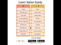 Learn Italian Easily