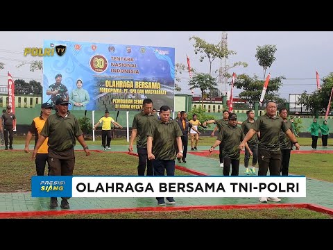 POLRES PPU TUNJUKKAN SOLIDITAS DENGAN TNI LEWAT OLAHRAGA BERSAMA DI KODIM 0913 PENAJAM