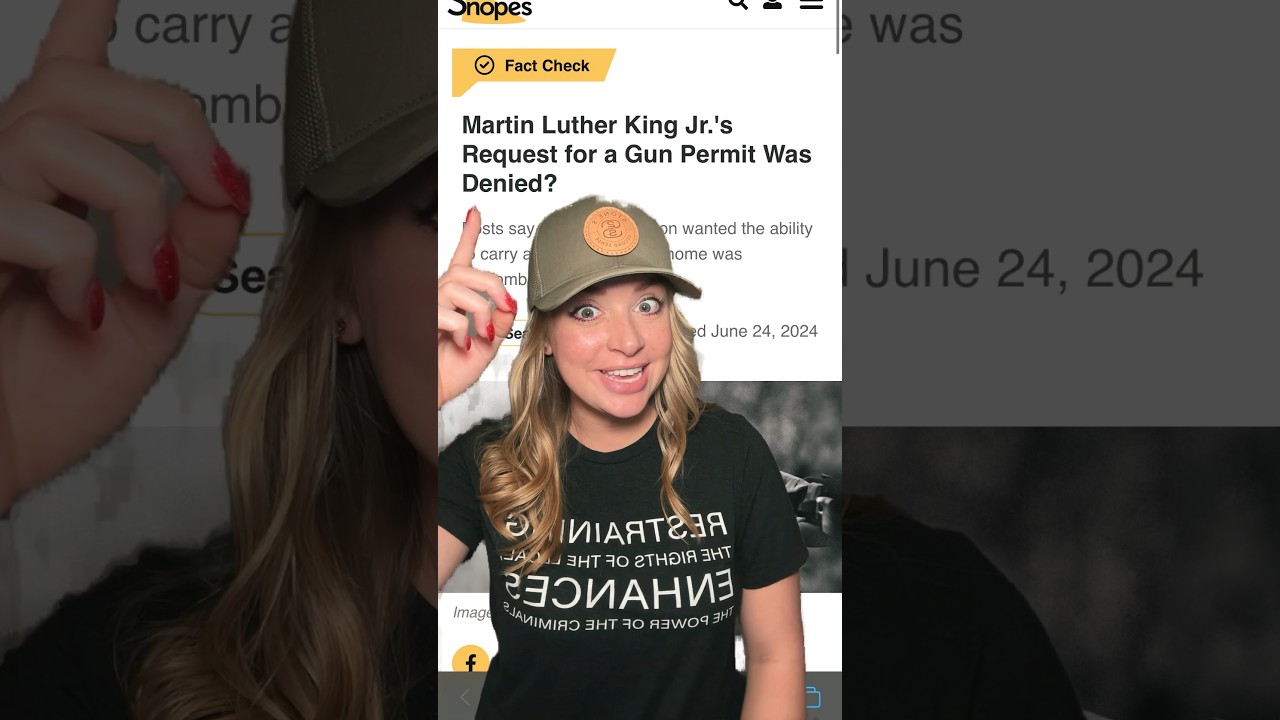 Fact Check: Martin Luther King Jr. Denied Gun Permit…#shortsvideo #2ndamendment #shortsfeed #shorts