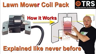 Lawnmower Coil Pack Sparking System - Induction Coil, Transistor, Electrical System Works!
