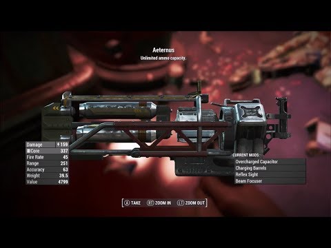 Fallout 4 Nuka-World DLC - AETERNUS | Amoral Combat (BEST WEAPON)
