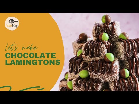 EASY CHOCOLATE LAMINGTONS | CLASSIC CAKES
