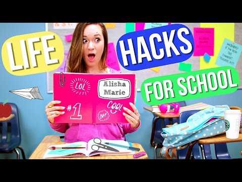 Back to School LIFE HACKS! Alisha Marie Video