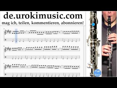 Klarinette Lernen OneRepublic - Counting Stars Teil#1 Klarinettenunterricht Noten Schule Lied