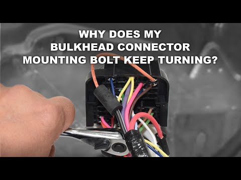 Why does my bulkhead connector mounting bolt at the firewall keep turning but never tightens?