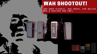 Video thumbnail for Wah Shootout - EHX Wailer Wah vs Cry Baby Classic vs Vox V847a vs Shelter Wah EWP1 by Kevin's Addiction