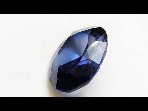 9.845 Lab Created Blue Sapphire 16 X 12 mm Oval
