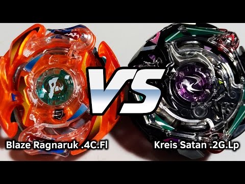 Blaze Ragnaruk .4C.Fl vs Kreis Satan .2G.Lp - BATALHA BEYBLADE BURST! ベイブレードバースト