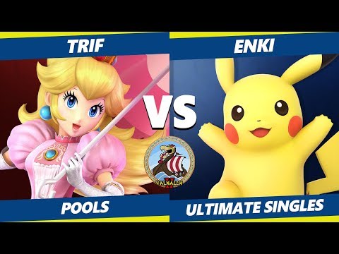 Smash Ultimate Tournament - Trif (Peach) Vs. Enki (Pikachu) Valhalla II SSBU Pools