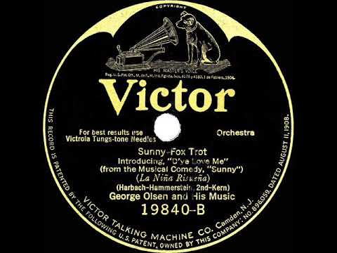 1926 HITS ARCHIVE: Sunny - George Olsen (instrumental)