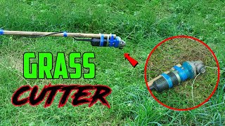 How to make Homemade GRASS Cutting machine using Angle Grinder