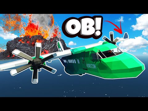 My Friend Tried to CRASH Our Plane into a VOLCANO in Stormworks!