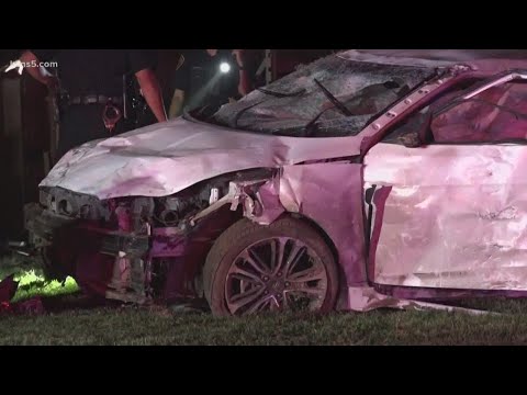 Driver ejected from car after crashing into living quarters