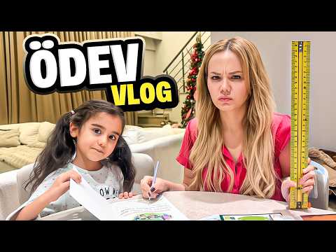 ÖDEV VLOG ! MATEMATİK BİZİ ZORLADI !? | Gamze Karta Öykü Karta