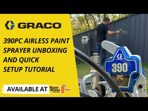 Graco 390PC Airless Paint Sprayer Unboxing and Quick Setup Tutorial