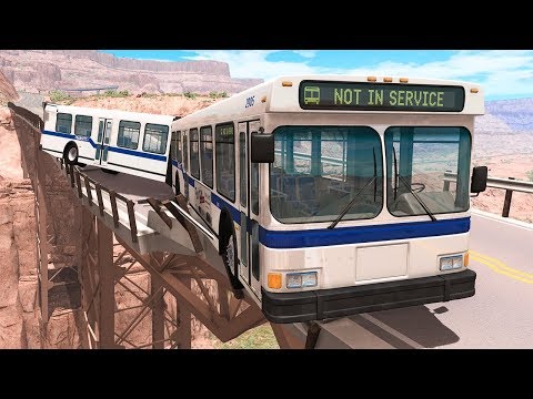 Collapsing Bridge Pileup Car Crashes #8 - BeamNG DRIVE | SmashChan