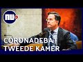 Kijk hier live naar het coronadebat in de Tweede Kamer