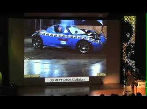 Tesla Roadster 30 MPH Crash Test