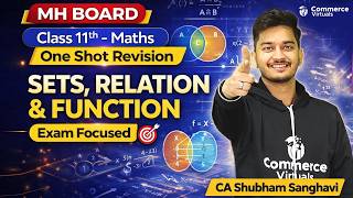 Sets, Relations & Functions One Shot 🔥 | Class 11 Maths MH Board | LIVE